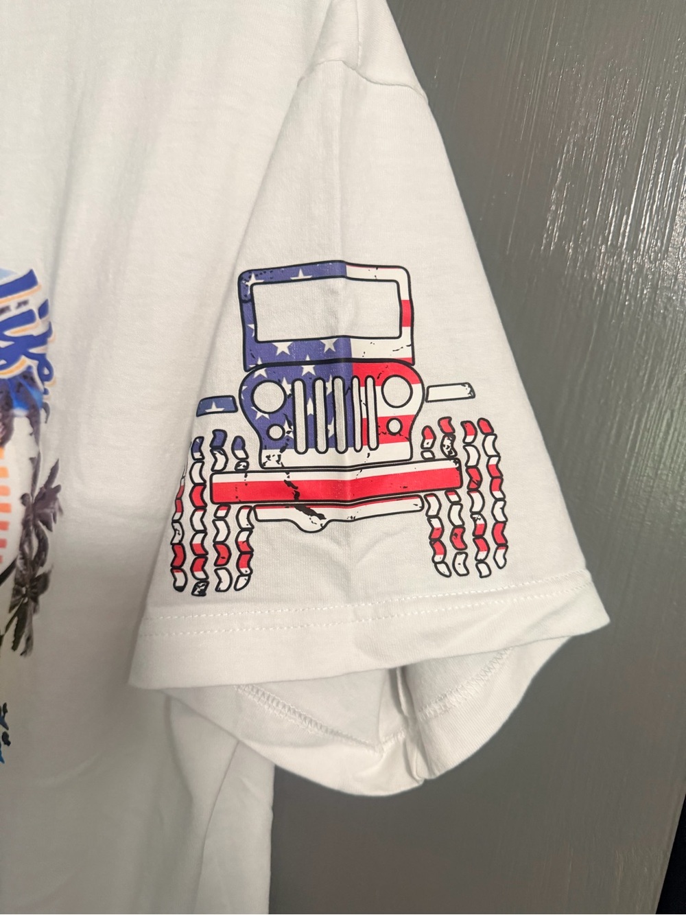 Patriotic Duck Graphic Short Sleeve Tee - White - Picture 4 of 5